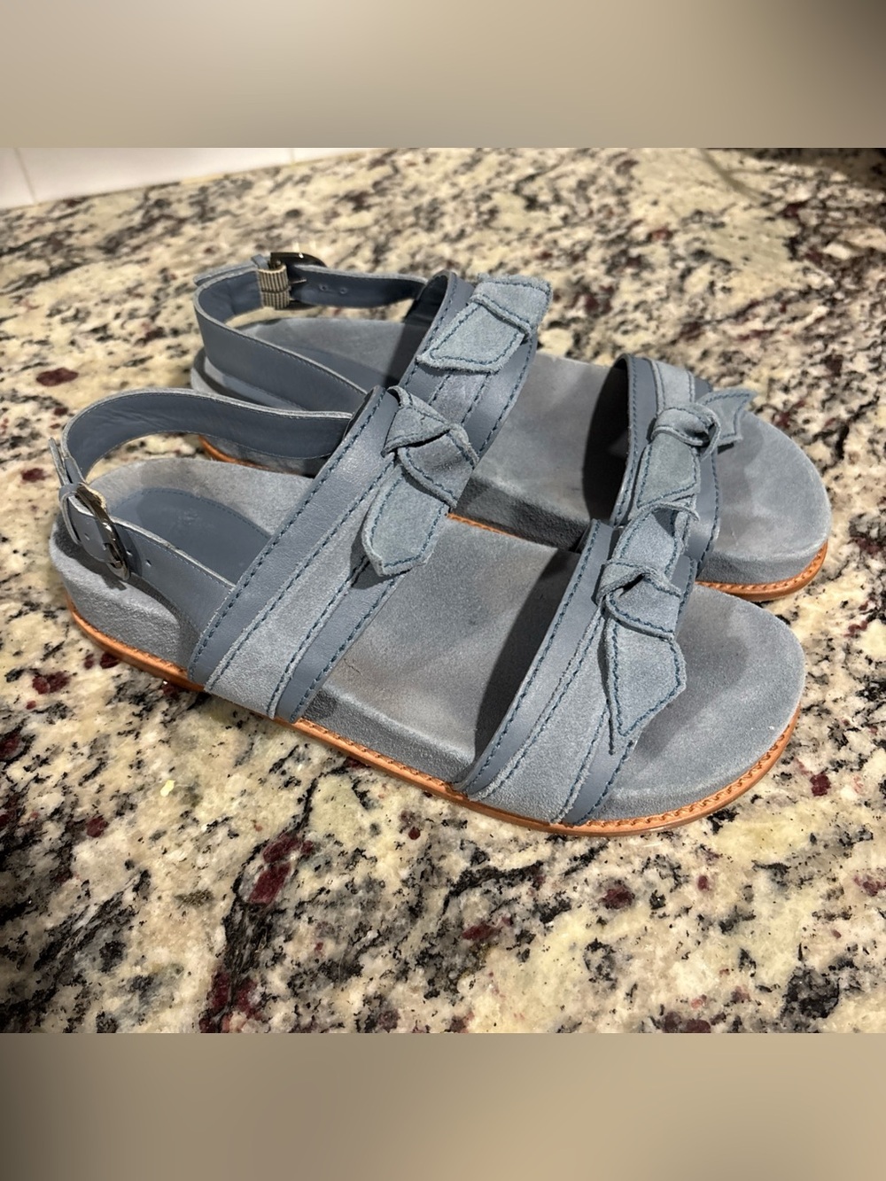 Alexandre Birman sandals size 8.5 blue suede women’s size 8-8.5
